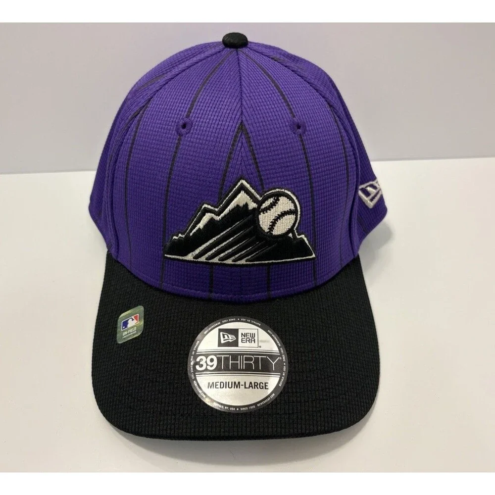 New Era On Field Colorado Rockies 2025 Batting Practice 39THIRTY Flex Hat Sz M/L